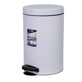 EUROGOLD SIRIUS 14l 40x25cm fehér pedálos szemetes