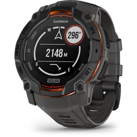 Garmin Instinct 3 50mm Solar fekete sötétszürke szíjjal okosóra