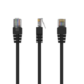 Gembird PP12-1M/BK 1m RJ45 CAT5e UTP M/M fekete kábel