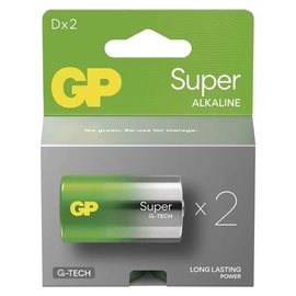 GP B01412 Super D (LR20) alkáli elem 2db
