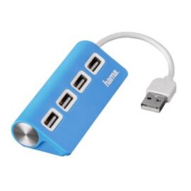 Hama 4 portos kék USB HUB