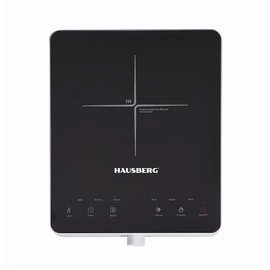 Hausberg HB-1526AB 2000W fekete-fehér  elektromos egylapos indukciós főzőlap érintésvezérléssel