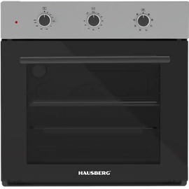 Hausberg HB-8044IN inox-fekete, beépíthető, sütőtér:58L, grill, hőlégkeveréses, sütő
