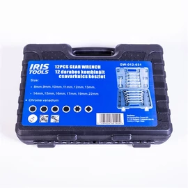 IRIS TOOLS GW-012-031 12 darabos kombinált csavarkulcs készlet