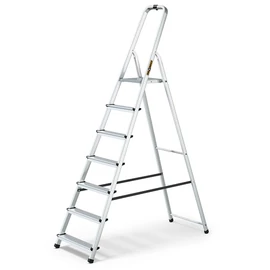 IRIS TOOLS HL-700-7S 7 (6+1) lépcsős alumínium létra, összecsukható, 125 kg teherbírás