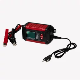 IRIS TOOLS ITBC-2000 Akkumulátor töltő és teszter, 12V 6A, digitális kijelzővel, AGM, GEL, Lead Acid battery