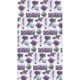 IRIS tekercses csomagoló papír, levendula, különböző mintákkal, 200x70cm, 60g/m2
