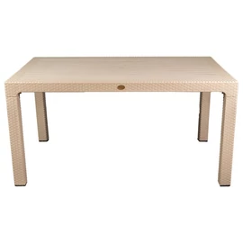 IRIS GF-800C ORIGINAL CAPPUCCINO műanyag kerti asztal rattan 90x150cm