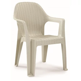 IRIS GF-900C Polo CAPPUCCINO műanyag rattan karfás kerti szék
