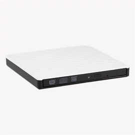 IRIS SQUARE EXTERNAL külső DVD író, USB 3.0, Read/write:CD/VCD/DVD, tálcás, DVD-RW, fehér-fekete