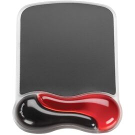 Kensington Duo Gel fekete-piros géltöltésű csuklótámaszos egérpad
