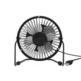 Kikkerland US143-BK-EU fekete, 15 cm, USB-s asztali ventilátor