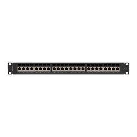 Lanberg PPS7-1024-B 19" 1U 24port Cat.7 FTP árnyékolt fekete patch panel