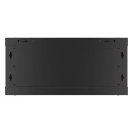 Lanberg WF01-6404-10B 19" 4U SZÉL:600mm MÉLY:450mm MAG:290mm lapraszerelt üvegajtós fekete fali rack szekrény