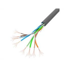 Lanberg LCU5-11CC-0305-S UTP CCA 100Mb/s 100MHz 305m árnyékolatlan réz bevonatú alumínium patch kábel