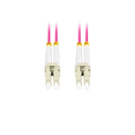 Lanberg FO-LULU-MD41-0100-VT duplex optikai patch kábel 4xLC/UPC csatlakozóval, 50/125 LSZH OM4, 10m