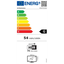 LG 43" 43UA751C0LA 4K UHD AI Smart TV