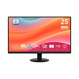 MSI 24,5" Business PRO MP252L FHD IPS 100Hz HDMI/DP fekete monitor