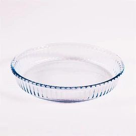BORCAM kerek bordázott hőálló üvegedény 1.720ml, 260*45mm