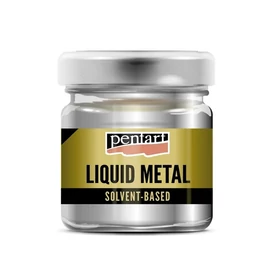 Pentart 30 ml ezüst folyékony fém