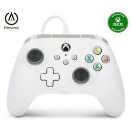 PowerA 1519365-02 Xbox Series X|S vezetékes fehér kontroller
