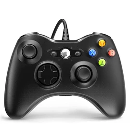 PRC PRCX360WRDBK Xbox 360/PC vezetékes fekete kontroller