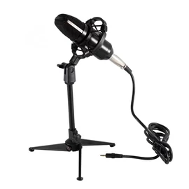 SAL M 12 XLR-3,5mm stúdió mikrofon szett és tripod