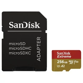 Sandisk 00121587 256GB SD micro Extreme (SDXC Class 10 UHS-I U3) memóriakártya