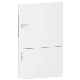 Schneider MIP22104 MINI PRAGMA1x4 modul/PEN sín/teli ajtó/fehér komplett süllyesztett kiselosztó