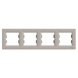 Schneider EPH5800469 ASFORA vízszintes bronz négyes keret