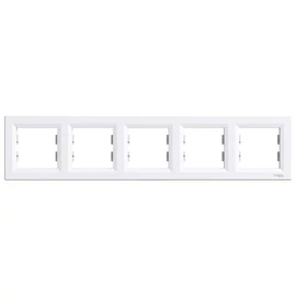 Schneider EPH5800521 ASFORA Vízszintes, fehér 5-ös keret