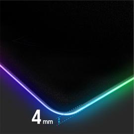 Spirit of Gamer Medium fekete RGB LED világító gamer egérpad