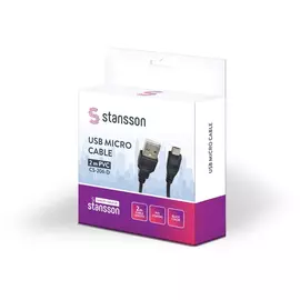Stansson 2m USB micro kábel