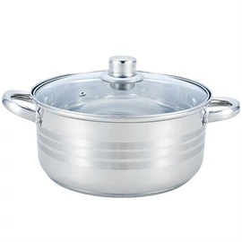 TOO KT-217 kapacitás 5L (teljes: 5,5L)  fazék/lábas fedővel, 24cm-es konyhai rozsdamentes edény