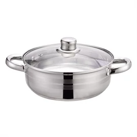 TOO KT-220 3 L-es kétfüles serpenyő fedővel, 22cm-es konyhai rozsdamentes edény