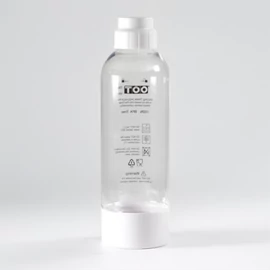TOO SODA BOTTLE-M-100-W Újrafelhasználható fehér BPA mentes palack szódagéphez, 1 literes