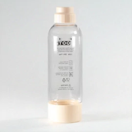 TOO SODA BOTTLE-M-100-B Újrafelhasználható bézs BPA mentes palack szódagéphez, 1 literes