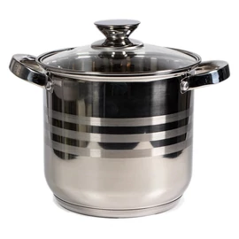TOO LP-7171-4L prémium rozsdamentes edény  4,3 liter fazék/lábas+fedő 18 x 17cm