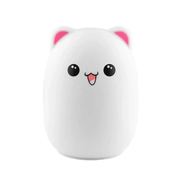 Tracer Teddy Bear, RGB LED, 5 színtónus, 4 világítási mód, Szilikon, Vezeték nélküli, éjszakai lámpa