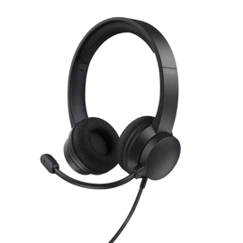 Trust Ayda USB-ENC PC vezetékes fekete headset