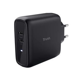 Trust 25380 Maxo 65W 2P USB-C fekete töltő adapter