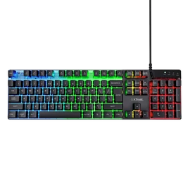 Trust GXT 835 Azor HUN vezetékes fekete gamer billentyűzet