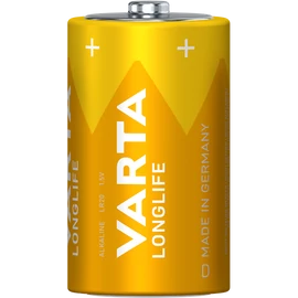 VARTA 4120101422 Longlife D (LR20) góliát elem 2db/csomag (műanyagmentes csomagolás)