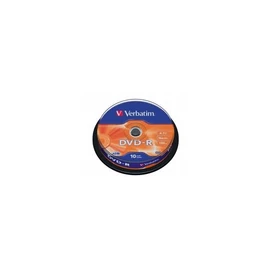VERBATIM 43523 DVD-R 4,7GB/16x/matt ezüst írható felület/egyszer írható DVD 10db/csomag