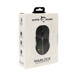 White Shark WARLOCK GM-5010 7D 6400 dpi RGB fekete gamer egér