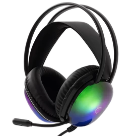 White Shark WS GH-2444B PEACOCK-B fekete gamer headset