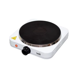 Home HG R 01WH hordozható elektromos főzőlap, teljesítmény: 1500 W, Ř18 cm főzőfelület, zománcozott készülékház, fehér
