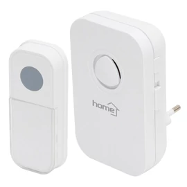 Home DB 1091AC vezeték nélküli csengő, 100 m hatótáv, 3 fokozatú hangerő, 36 dallam, 230 V-os tápellátás