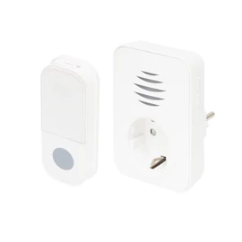 Home DBA1101AC vezeték nélküli csengő, elemes nyomógomb, max 110m hatótáv, 38 dallam, IP44 nyomógomb