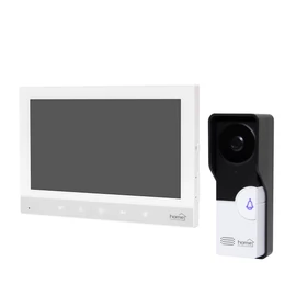 HOME DPV260 7 colos videó-kaputelefon szett, éjszakai kameramóddal, 30 féle csengetési dallammal, kitekintő funkcióval, érintőgombokkal